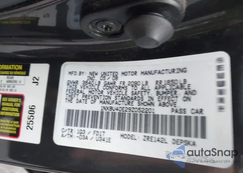 2009 Toyota Corolla Base from USA, damaged, VIN 1NXBU40E29Z052201